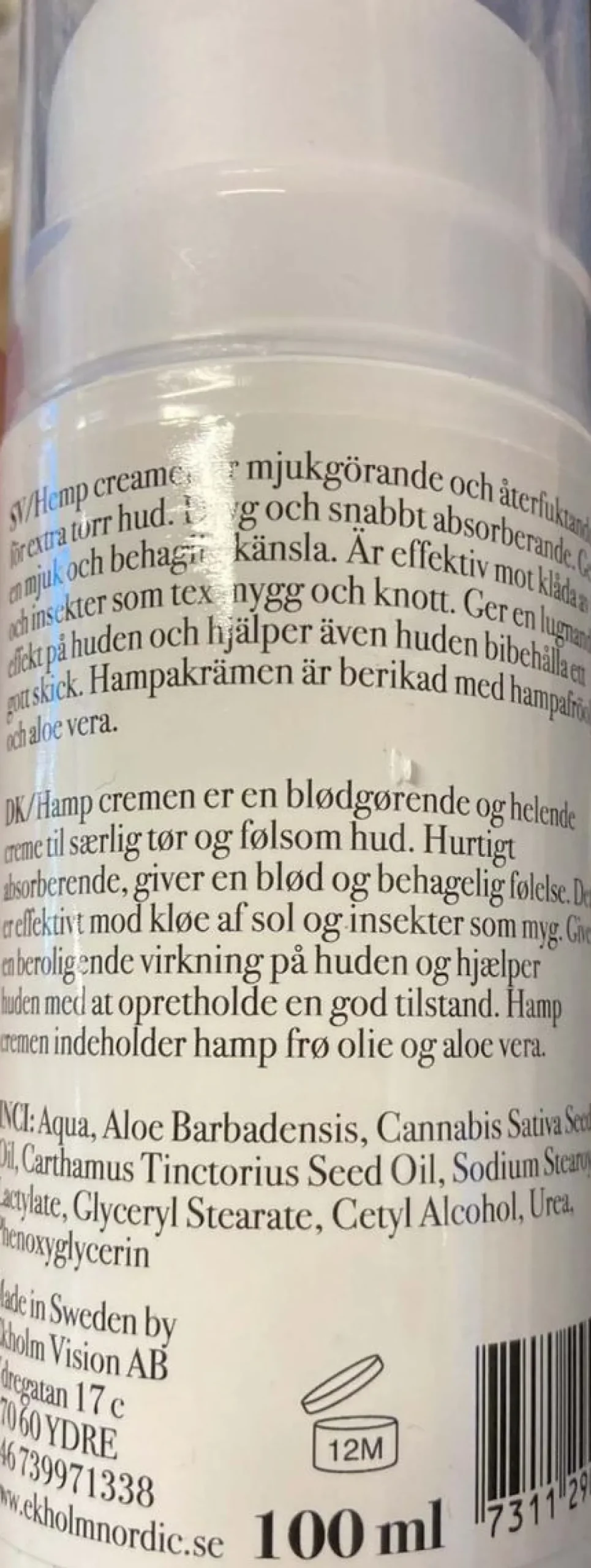 Ekholms PROB Hemp Krem - 100ml