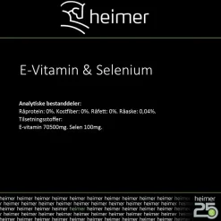 Heimer E-Vitamin & Selenium - 900gr