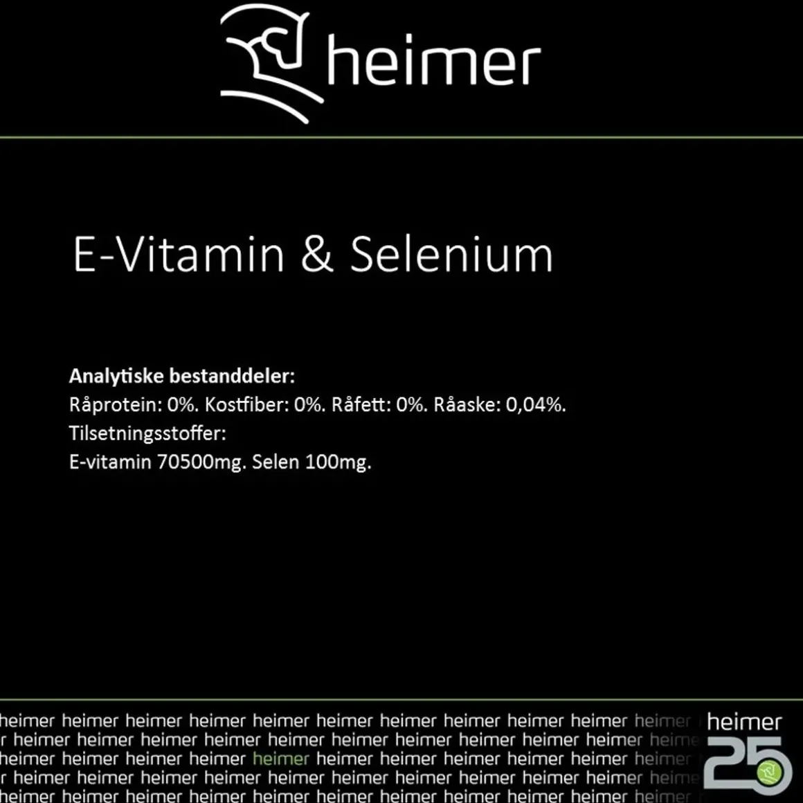 Heimer E-Vitamin & Selenium - 900gr