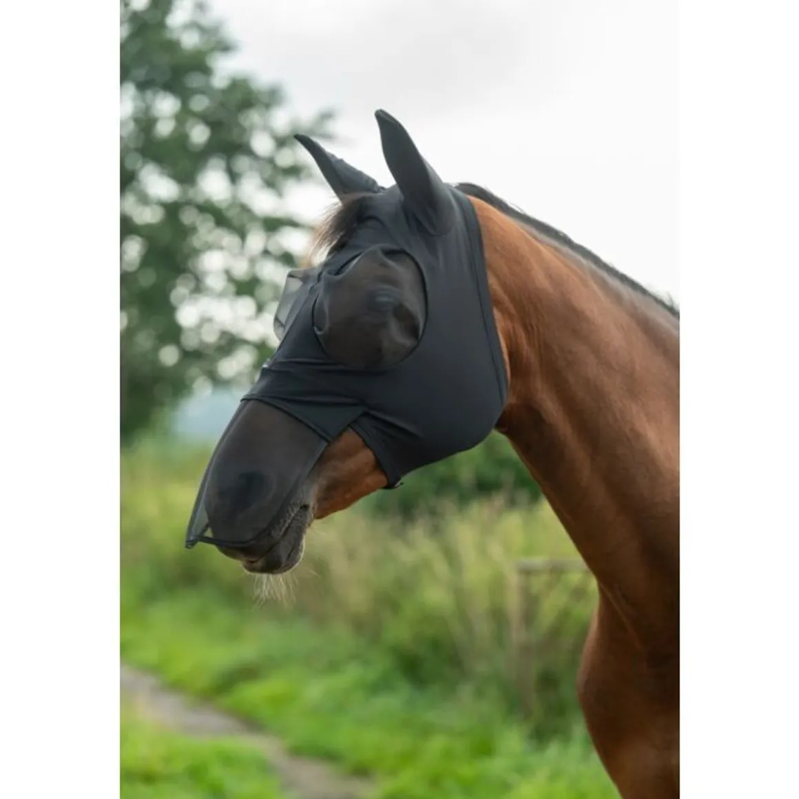 HKM Elastisk Fluemaske m/nesebeskytter - Flere farger