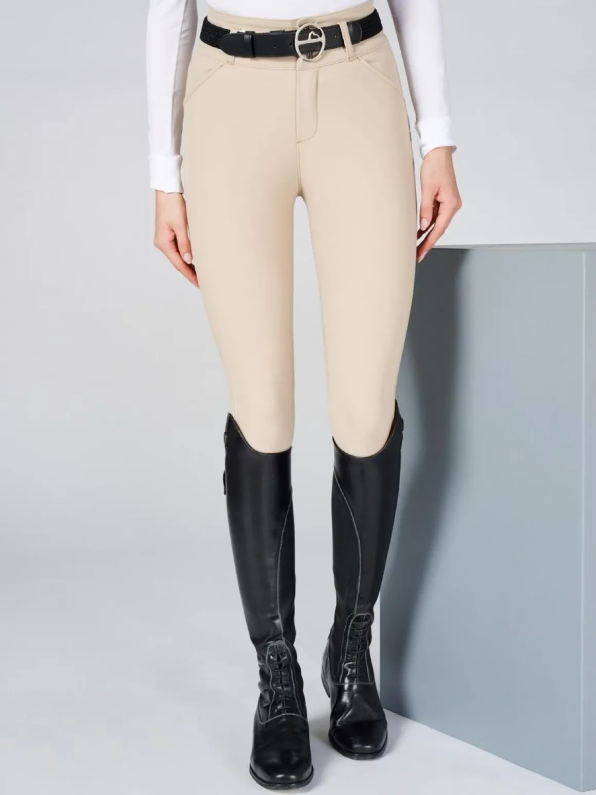 Vestrum Molveno Ridebukser Kne Grip Beige
